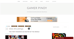 Desktop Screenshot of gamerpinoy.com